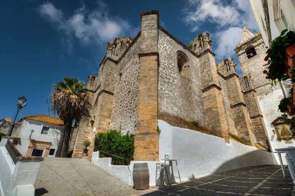 İspanya 'nın Cadiz ilindeki Vejer de la Frontera' daki Divino Salvador Kilisesi