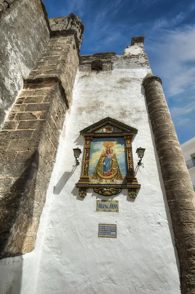 Virgen de la Oliva en el Divino Salvador Parish, Vejer de la Frontera, İspanya Cadiz ili
