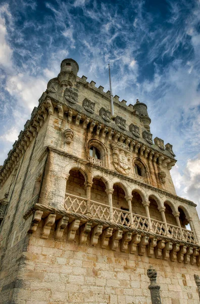 Wieża Belem Lizbonie Portugalia — Zdjęcie stockowe