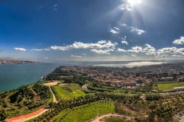 Vista Sulla Bellissima Città Lisbona — Foto Stock