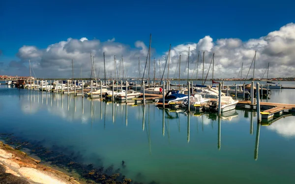 Plażowe Miasteczko Costa Nova Prado Zachodnim Wybrzeżu Portugalii Aveiro — Zdjęcie stockowe