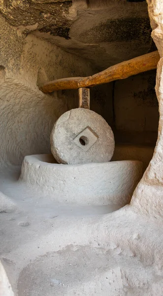 Stone mill in the stone caves in Cappadocia, Turkey