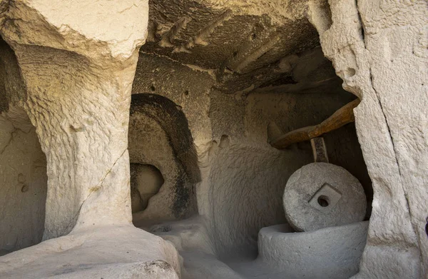 Stone mill in the stone caves in Cappadocia, Turkey