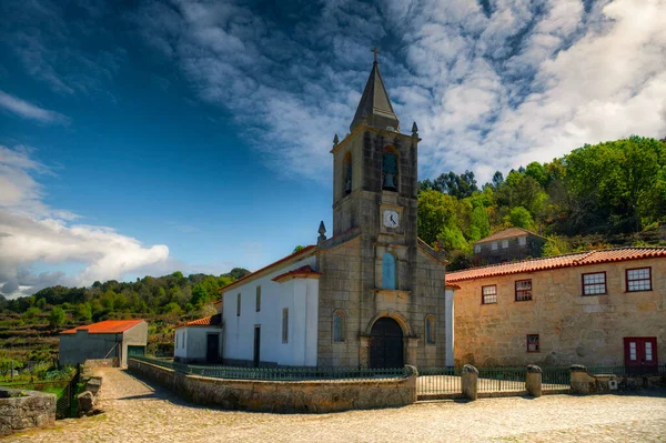 Iglesia Portuguese Town Called Lindoso Castle Granaries — Φωτογραφία Αρχείου