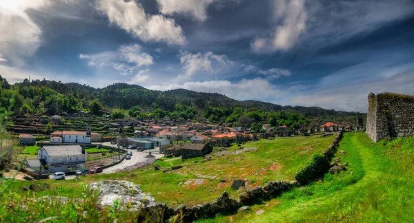 Portuguese Town Called Lindoso Castle Granaries — Fotografia de Stock