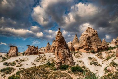 the cave dwellings of Cappadocia in Turkey