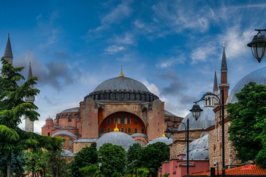 Santa Sophia Mosque in Istanbul, Turkey. clipart
