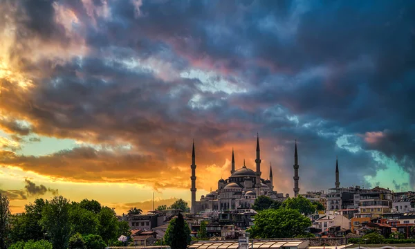 Blue Mosque City Istanbul Turkey — Foto Stock