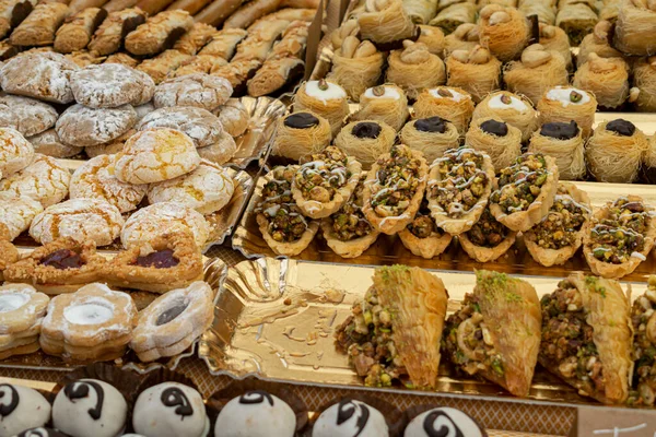 Arab Cakes Medieval Market — Stock Photo, Image