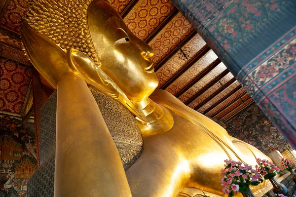 Fekvő Buddha Bangkok Város Thaiföld — Stock Fotó