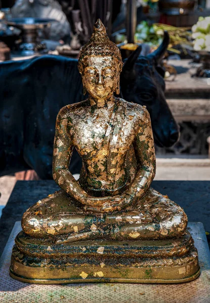 Buddha Arany Fólia Royal Palace Bangkokban Thaiföld — Stock Fotó