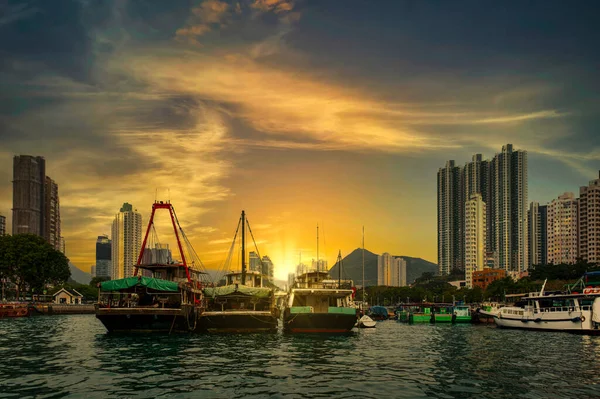 Aldeia Pesca Aberdeen Hong Kong — Fotografia de Stock