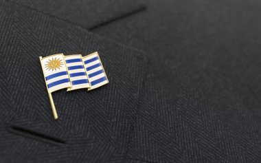 Uruguay bayrağı yaka iş kıyafeti yaka iğnesi