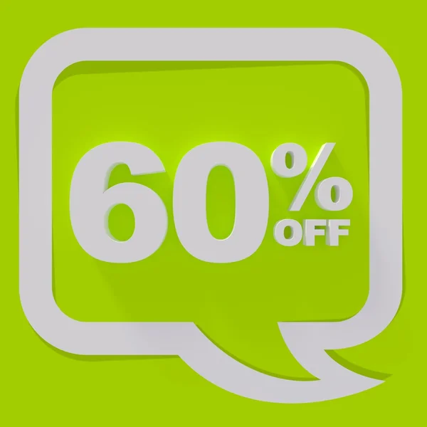 Sale sign on green background — Stock Photo, Image