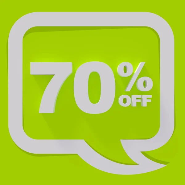 Sale sign on green background — Stock Photo, Image