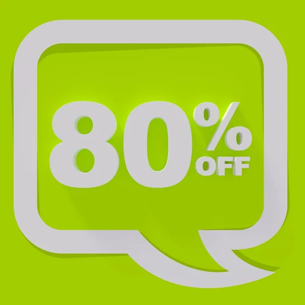 Sale sign on green background — Stock Photo, Image