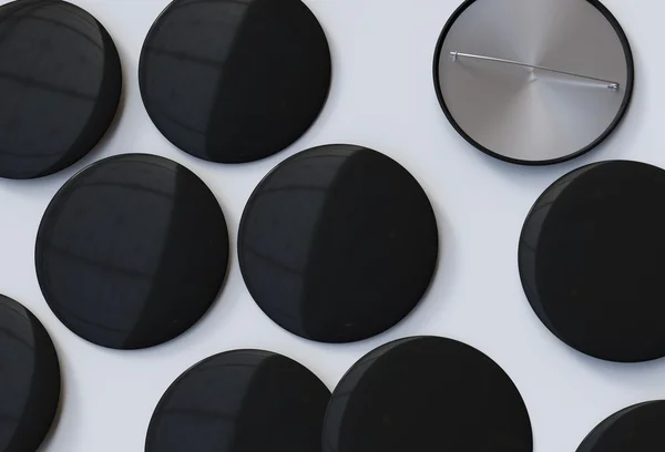 Blank black badges — Stock Photo, Image