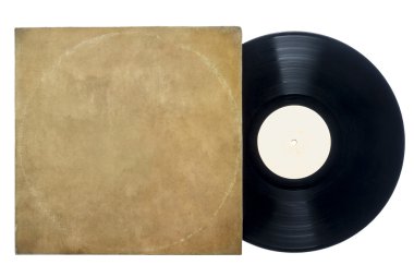 uzun Retro vinil kaydı kol ile oynamak.