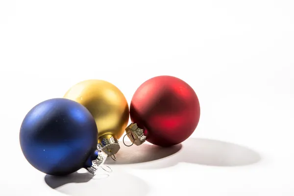 Christmas Ornaments on a White Background — Stock Photo, Image