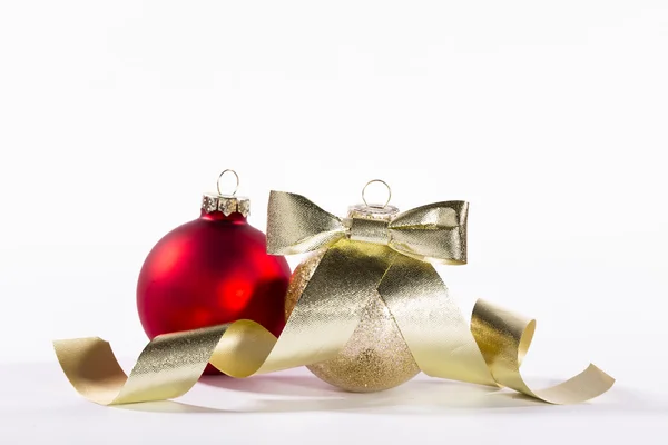 Christmas Ornaments on a White Background — Stock Photo, Image