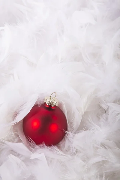 Christmas Ornamets on White Background — Stock Photo, Image
