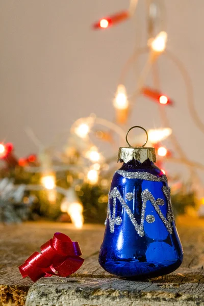 Enfeites de Natal & Luzes — Fotografia de Stock