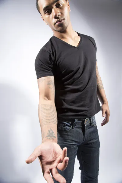 Young Man with Tattoos — Stock Photo, Image