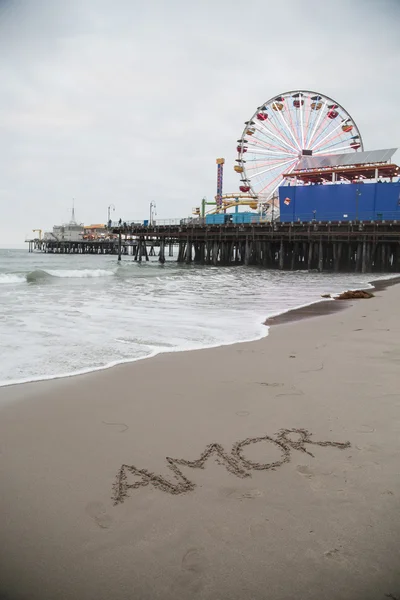 "Amor" kumda yazılı — Stok fotoğraf