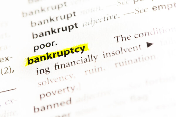 "Bankruptcy" Definition highlighted