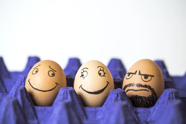 "Jealous" brown eggs — Stock Photo, Image