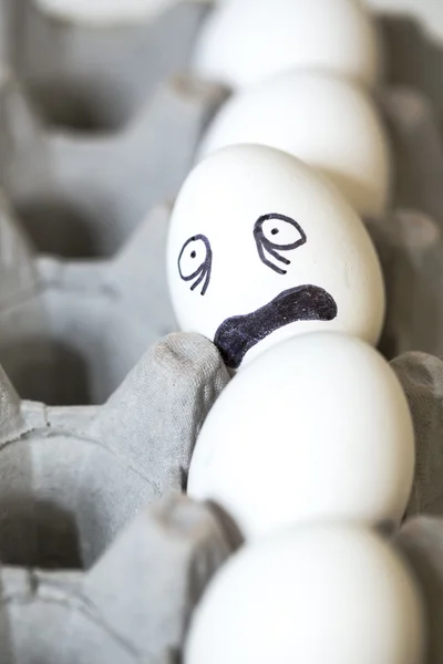 Paranoid egg — Stock Photo, Image