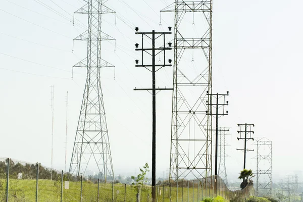 Phone & electrical wires — Stock Photo, Image