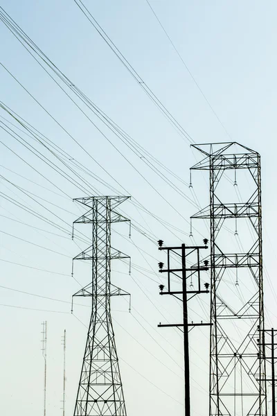 Phone & electrical wires — Stock Photo, Image