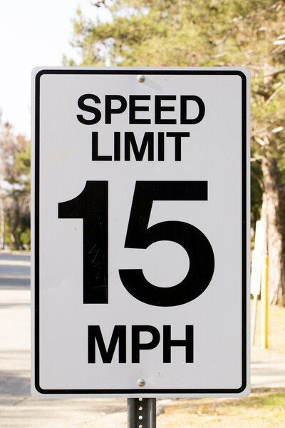 Speed limit sign