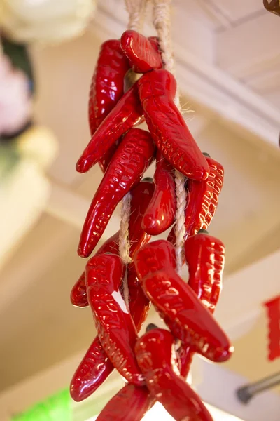 Hanging pepper decoration — Stock Photo, Image