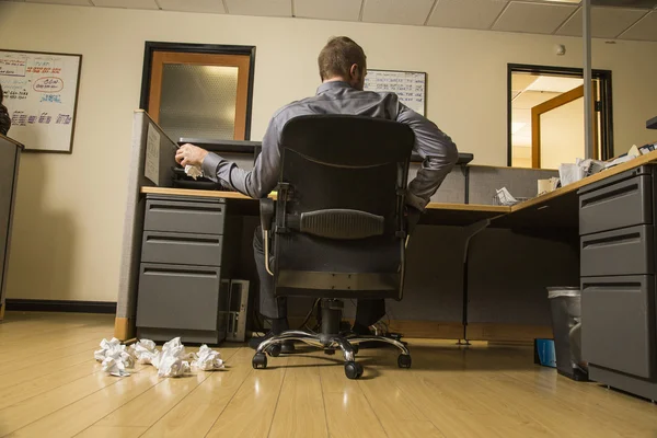 Frustrated man at work — Stock Photo, Image