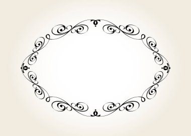 Projeleriniz için zarif yatay vektör çerçevesi.