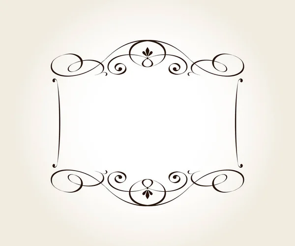 Elegant Horizontal Vector Frame Your Projects — Stock Vector