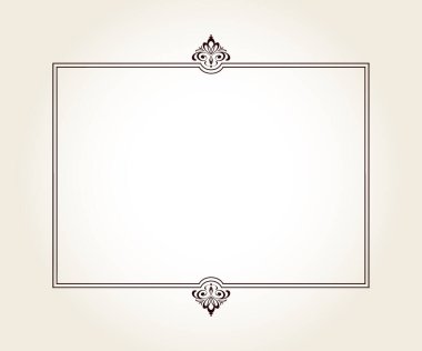 Projeleriniz için yatay vektör çerçevesi.