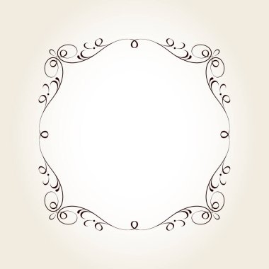 Projeleriniz için zarif vektör çerçevesi.