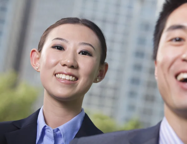 Two young business people — Stock Photo, Image