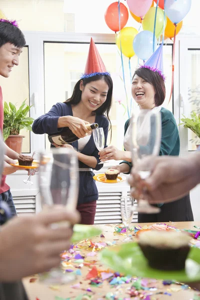 Business People Having Party in Office — Stock Photo, Image