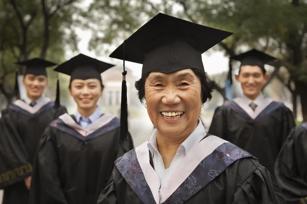 Professor and Graduates — Stock Photo, Image