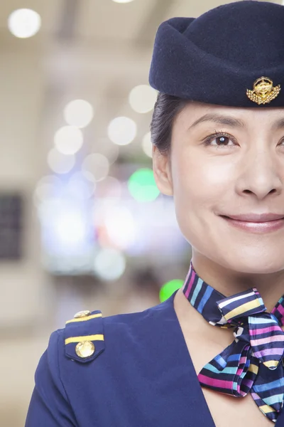 Portrait of air stewardess — Stock Photo, Image