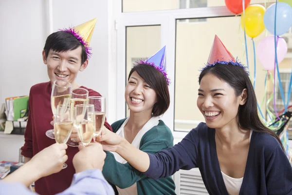 Business Colleagues Toasting With Champagne — Stock Photo, Image