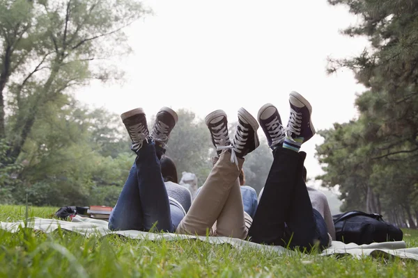 Adolescentes pasando el rato en el parque — Foto de Stock