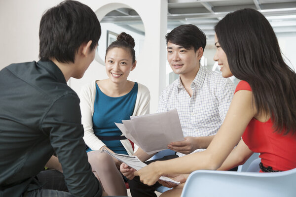 Colleagues in Creative Meeting