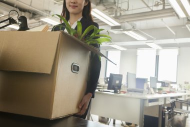 iş kadını hareketli kutusu Office malzemeleri