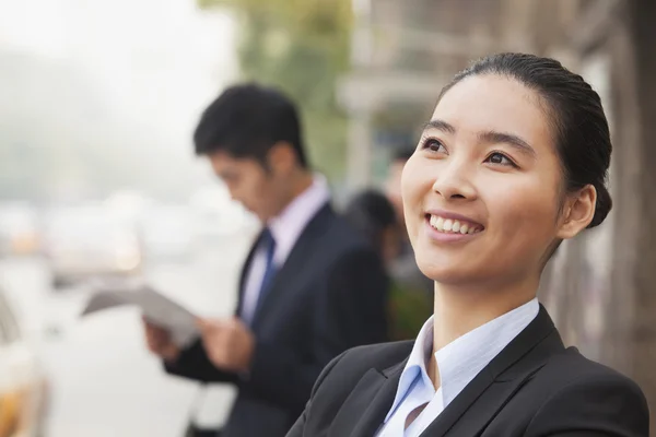 Businesswoman in Beijing — Stock Photo, Image