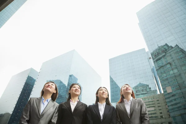 Vrouwelijke ondernemers staan in een rij — Stockfoto